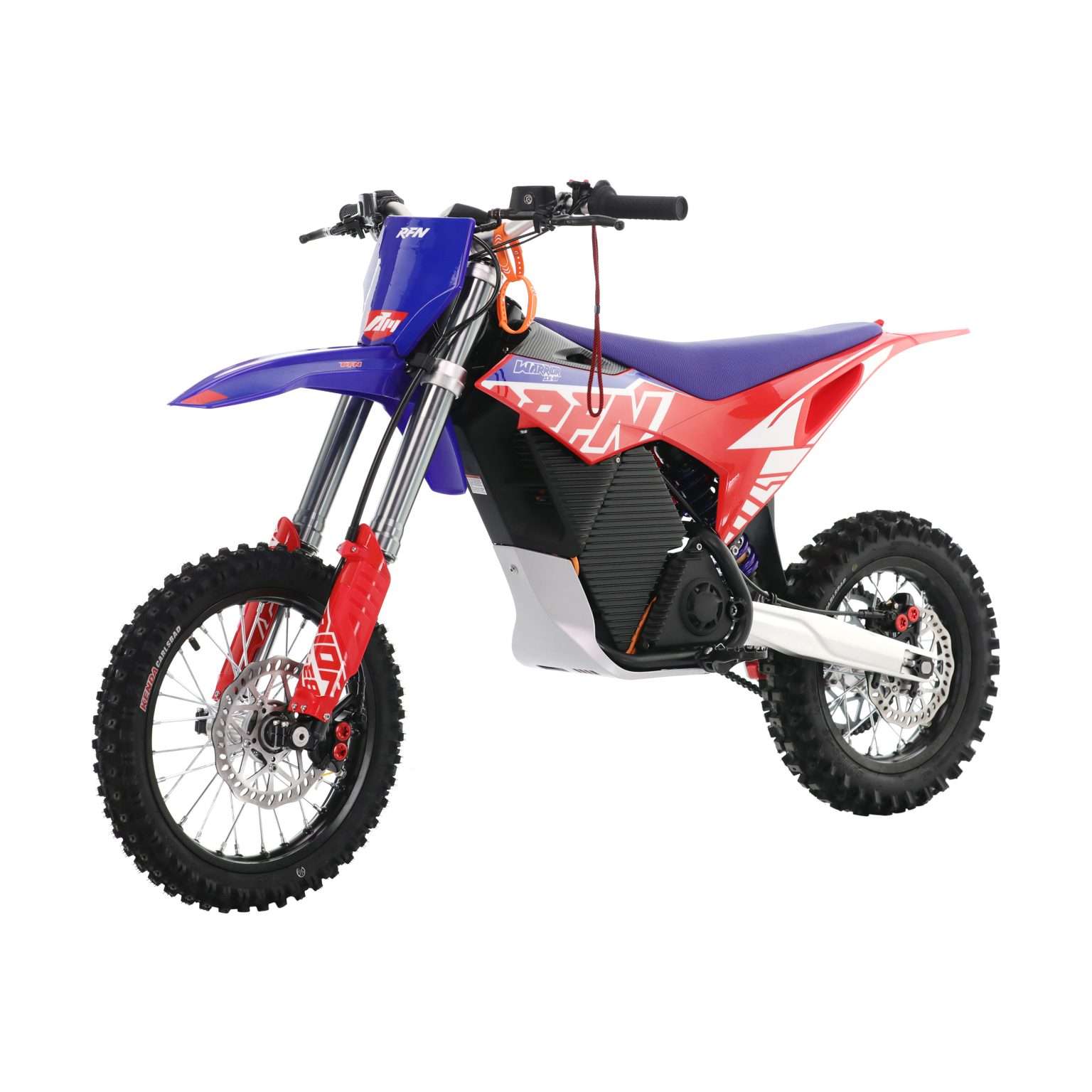 RFN WARRIOR SX-E8 electric dirt bike, official studio photo
