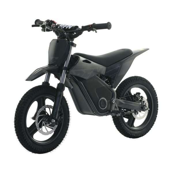 RFN Warrior Kids SX-E700 MX electric dirt bike in black and grey