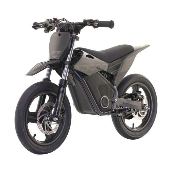 RFN Warrior Kids SX-E700 SM electric supermoto bike in black
