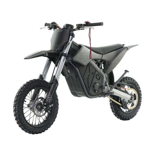 RFN Warrior Youth SX-E2 electric dirt bike in black and grey