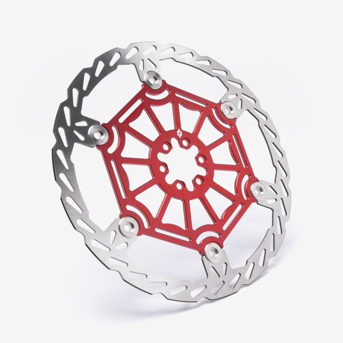Full-E Charged 250mm front brake disc in red for Sur-Ron Light Bee and Talaria