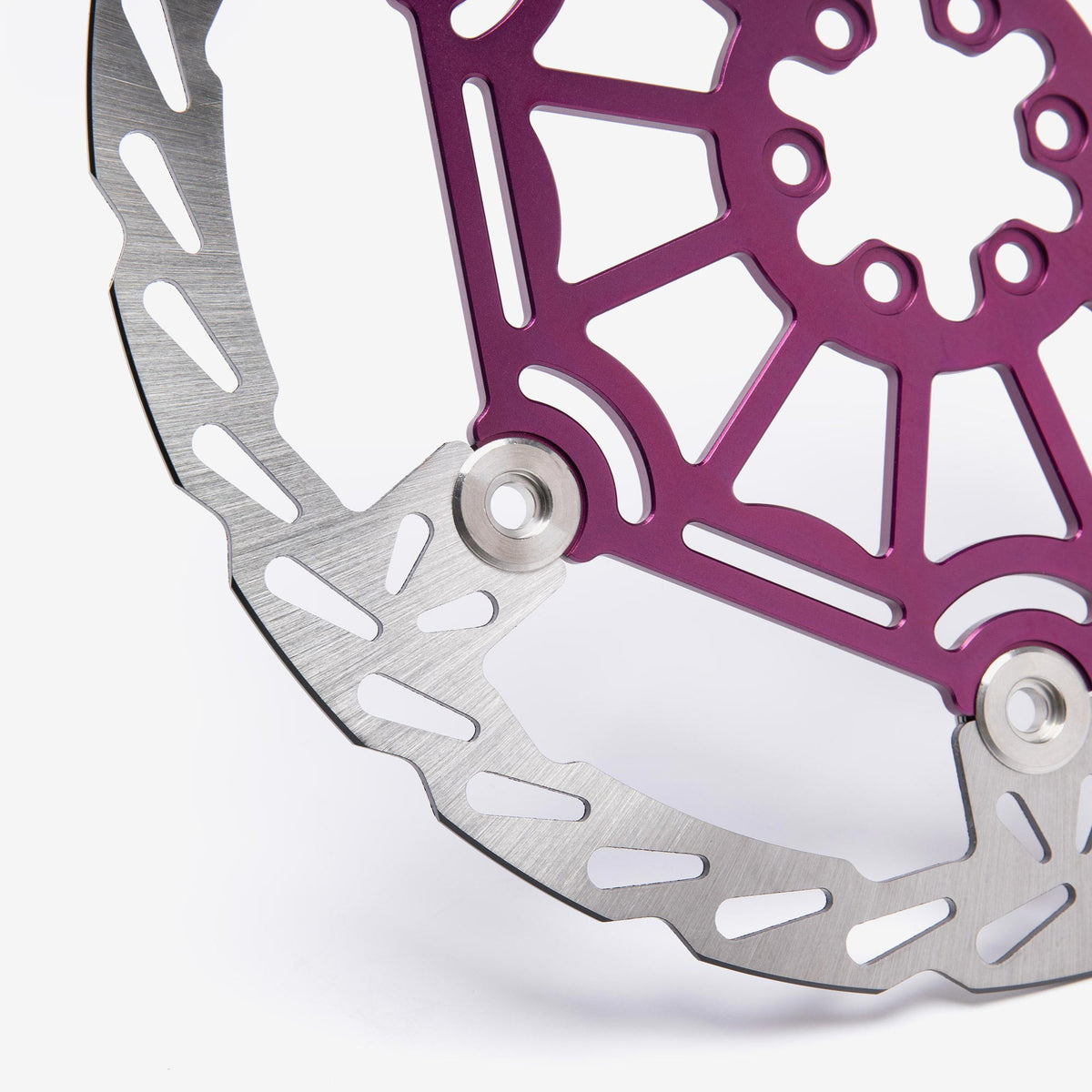 Purple 250mm front brake disc for Sur-Ron Light Bee and Talaria, alternate view