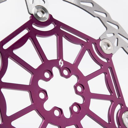Purple 250mm front brake disc for Sur-Ron Light Bee and Talaria, alternate view