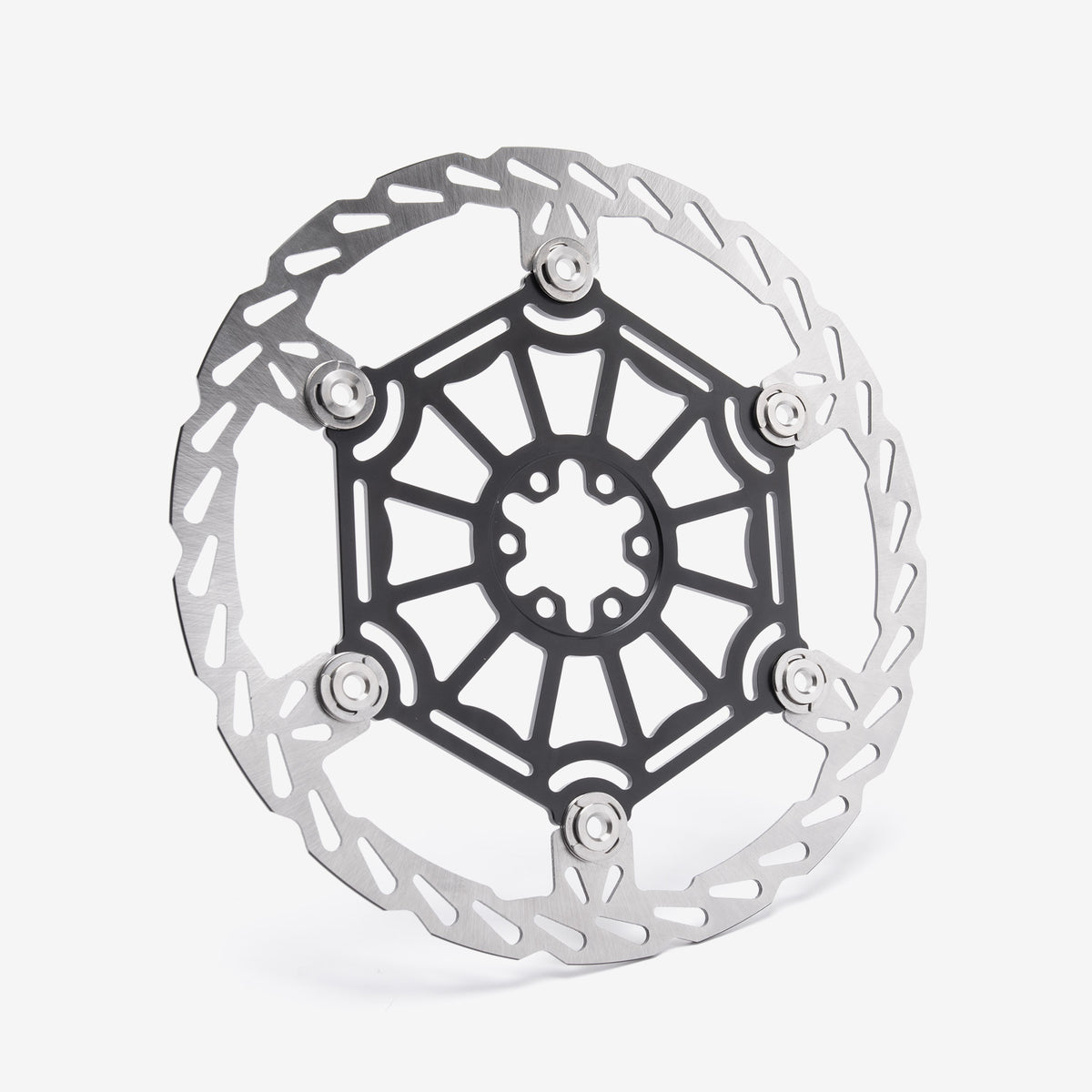 Black 250mm front brake disc for Sur-Ron Light Bee and Talaria, alternate view
