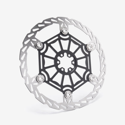 Black 250mm front brake disc for Sur-Ron Light Bee and Talaria, alternate view