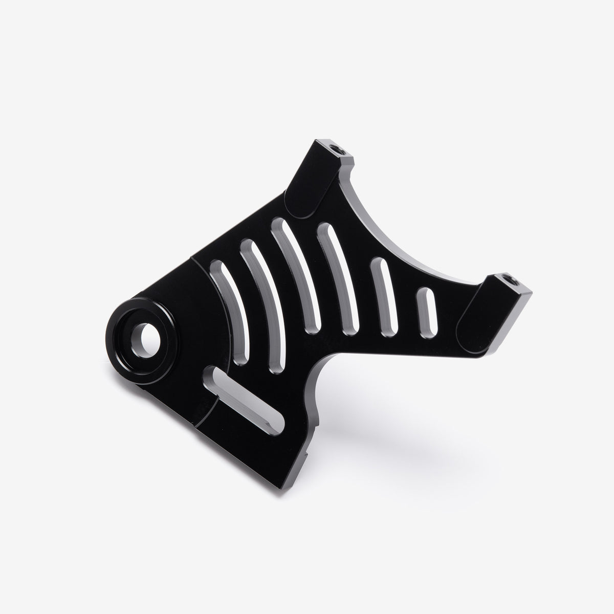 Black rear brake caliper bracket for Sur-Ron Light Bee and Talaria, alternate view