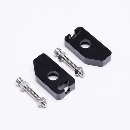 Black chain adjusters for Sur-Ron Light Bee and Talaria, alternate view