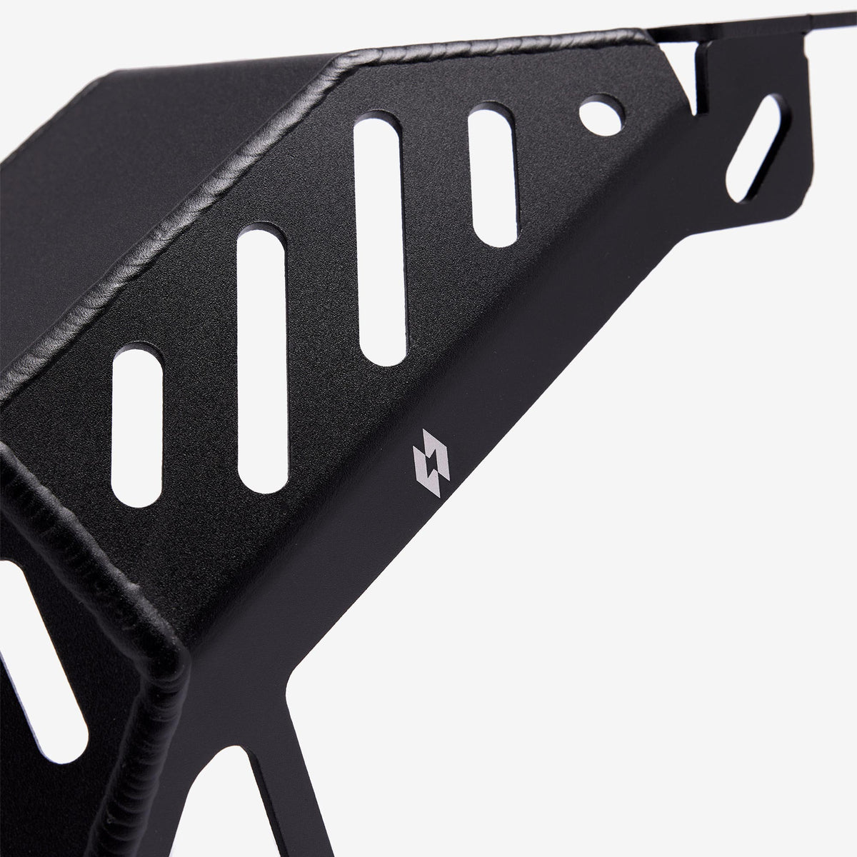 Black engine guard bashplate for Sur-Ron Light Bee, alternate view