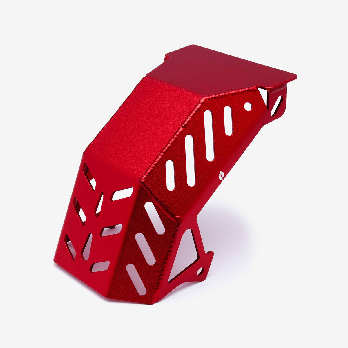 Red bashplate for Sur-Ron Light Bee, alternate view