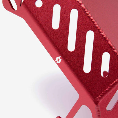 Red bashplate for Sur-Ron Light Bee, alternate view