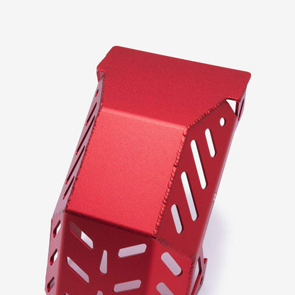 Red bashplate for Sur-Ron Light Bee, alternate view