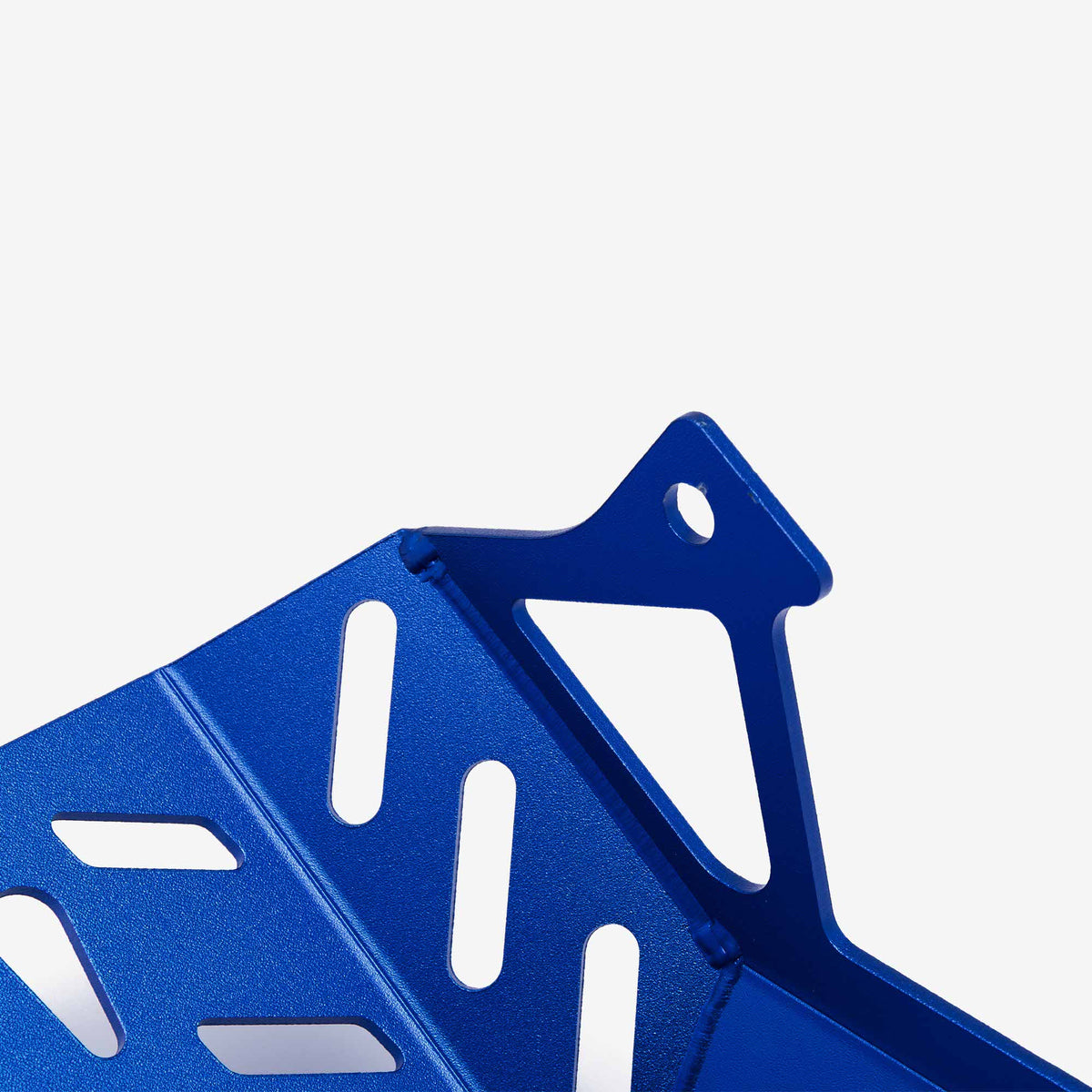 Blue bashplate for Sur-Ron Light Bee, alternate view