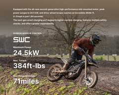 SUR-RON ULTRA BEE electric dirt bike front three quarter view