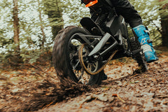 TALARIA X3 MINI MX electric dirt bike, detail shot