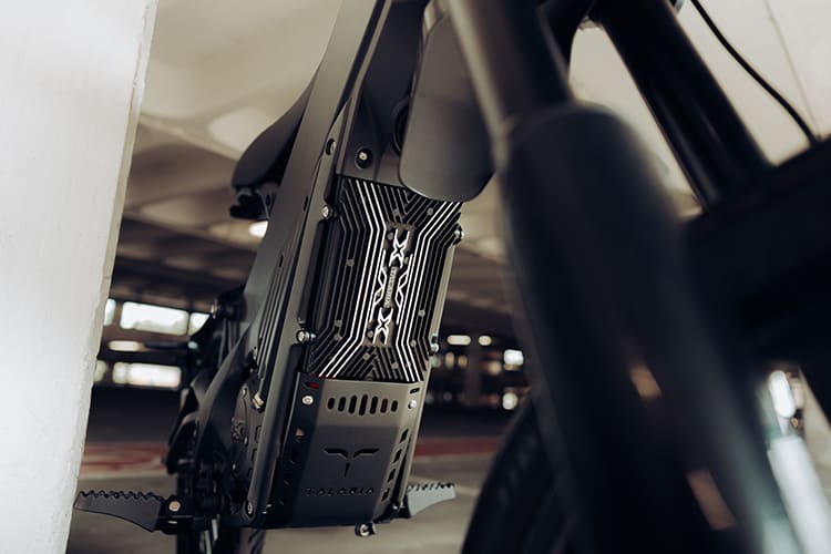 TALARIA X3 PRO ROAD LEGAL electric moped, detail shot