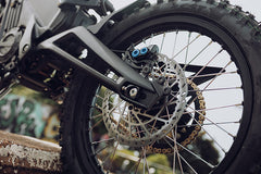 TALARIA X3 MX PRO electric dirt bike, detail shot