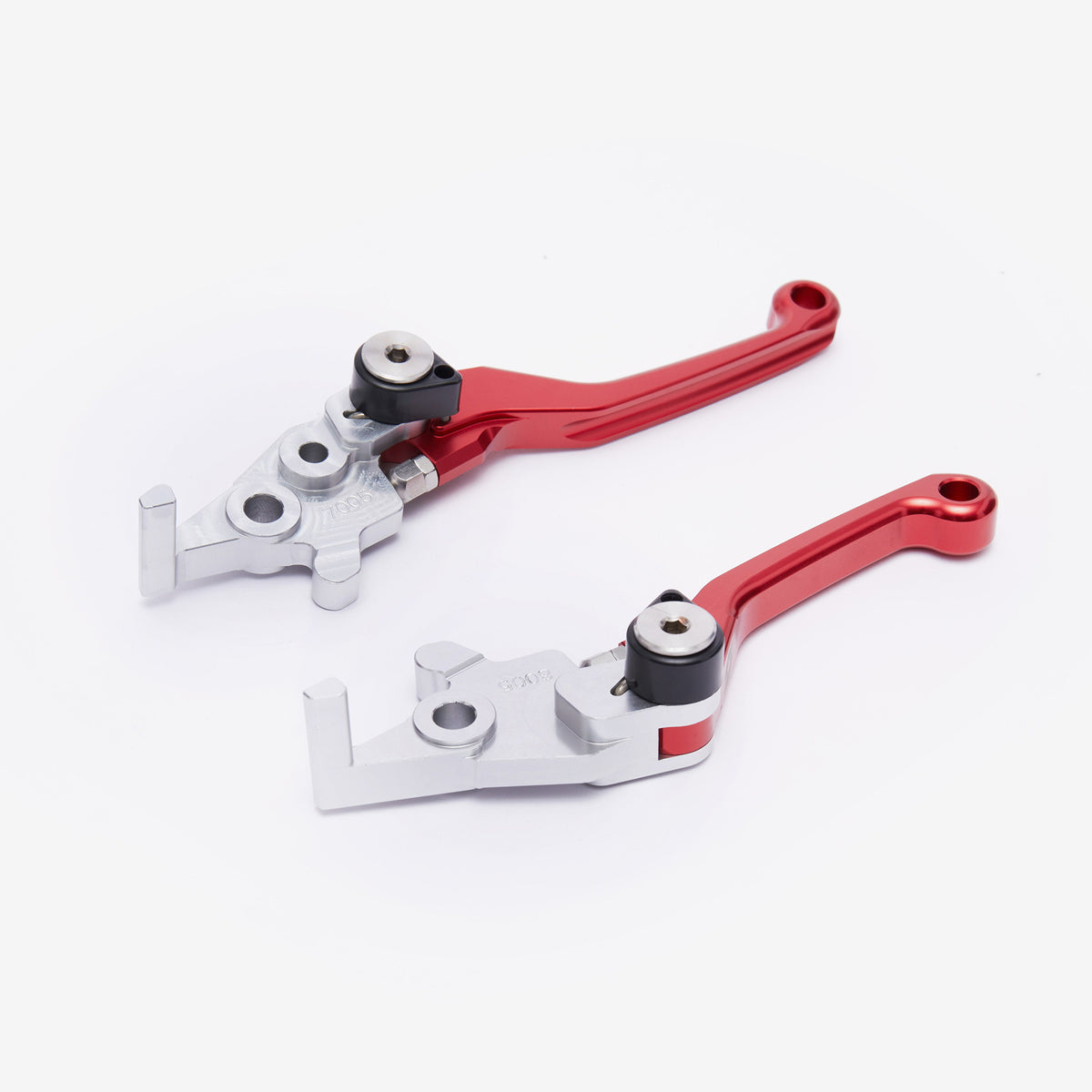 Red adjustable brake levers for Sur-Ron Ultra Bee, alternate view