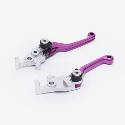 Purple adjustable brake levers for Sur-Ron Ultra Bee, alternate view