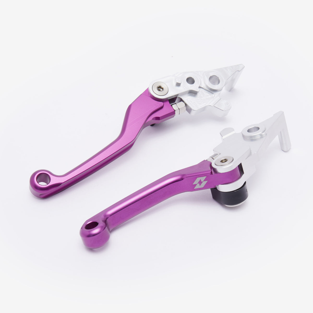 Full-E Charged adjustable brake levers in purple for Sur-Ron Ultra Bee
