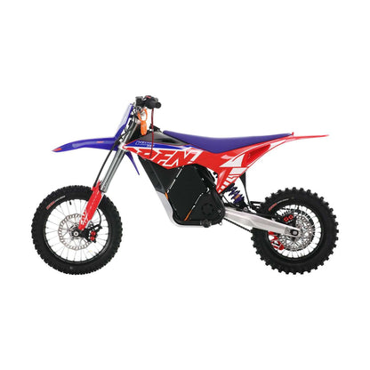 RFN WARRIOR SX-E8 electric dirt bike front three quarter view