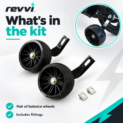 Revvi Stabilisers / Balance Wheel Kit | 12 & 16 Electric Bikes