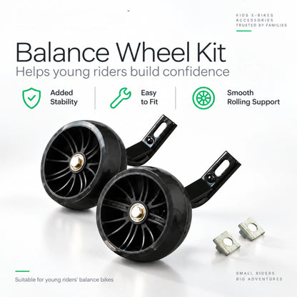 Revvi Stabilisers / Balance Wheel Kit | 12 & 16 Electric Bikes