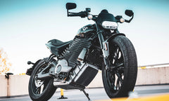 LIVEWIRE S2 DEL MAR electric motorcycle, front three quarter view