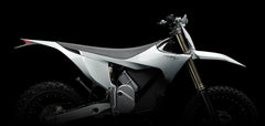 STARK VARG EX electric enduro motorbike, white, official studio photo