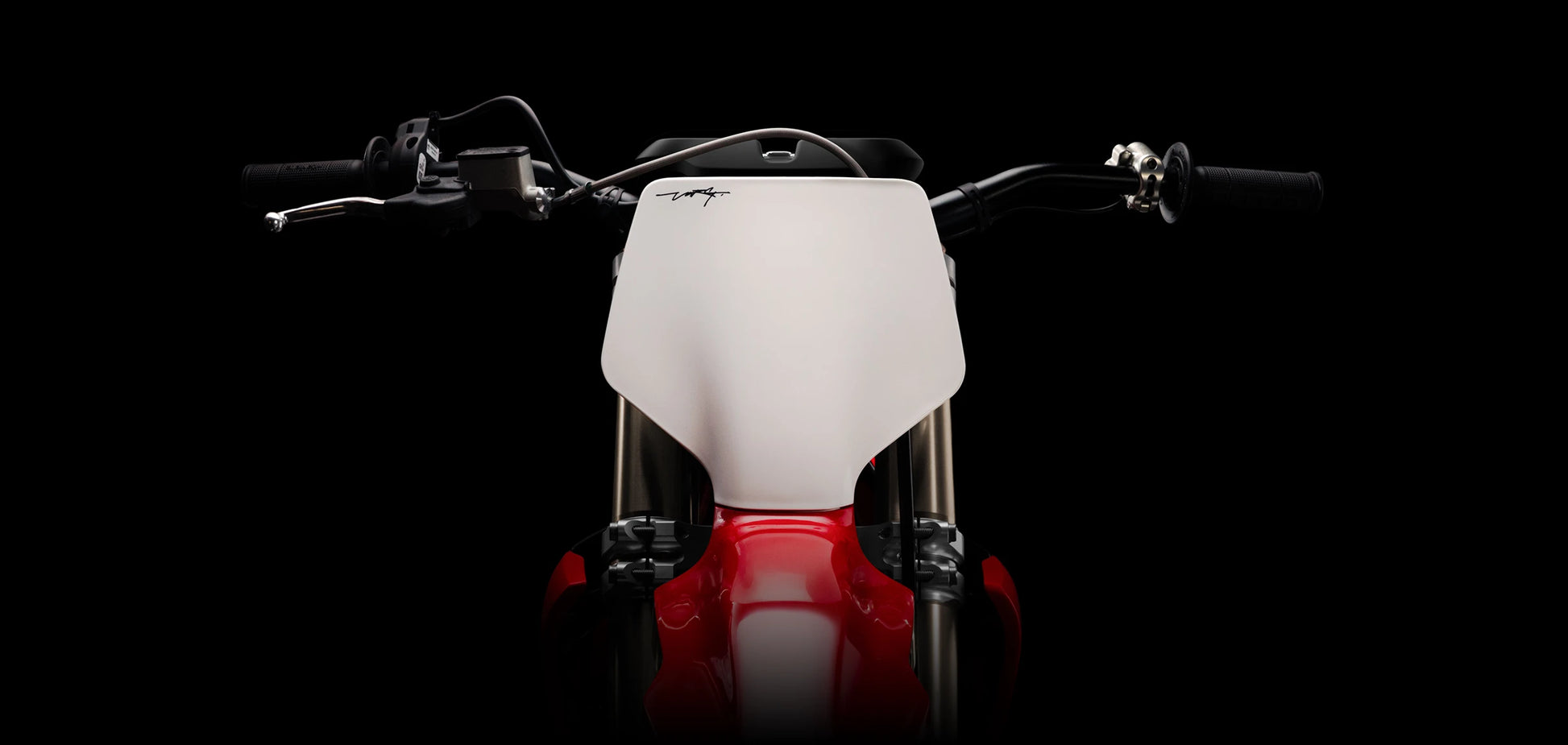 STARK VARG MX 1.2 80HP ALPHA electric motocross bike, rear brake detail with footbrake