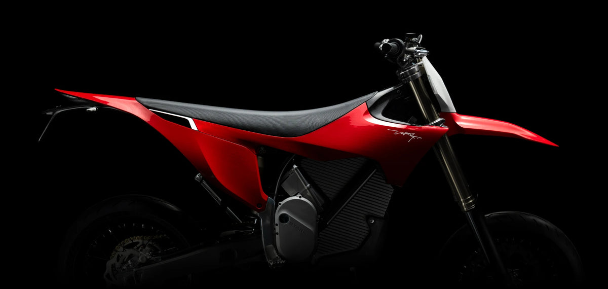 STARK VARG SM electric supermoto, red, official studio photo