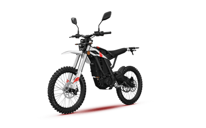 ZERO XB electric dirt bike, front three quarter view