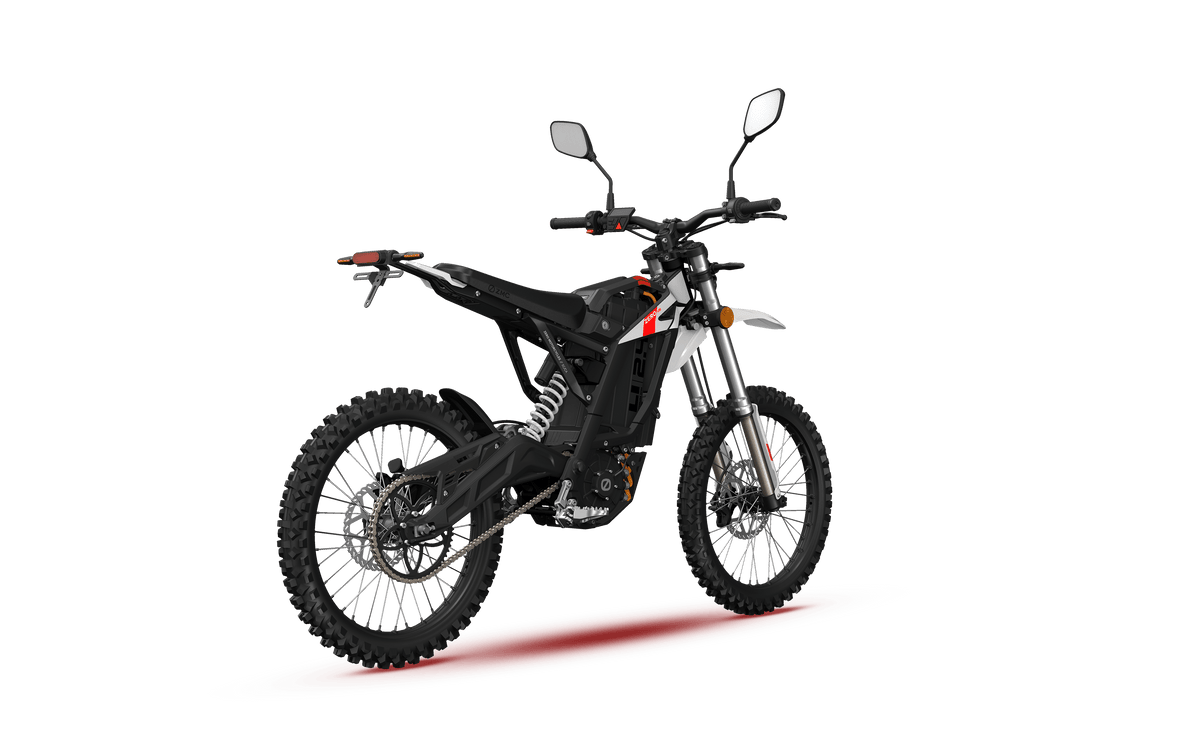 ZERO XB electric dirt bike, rear view