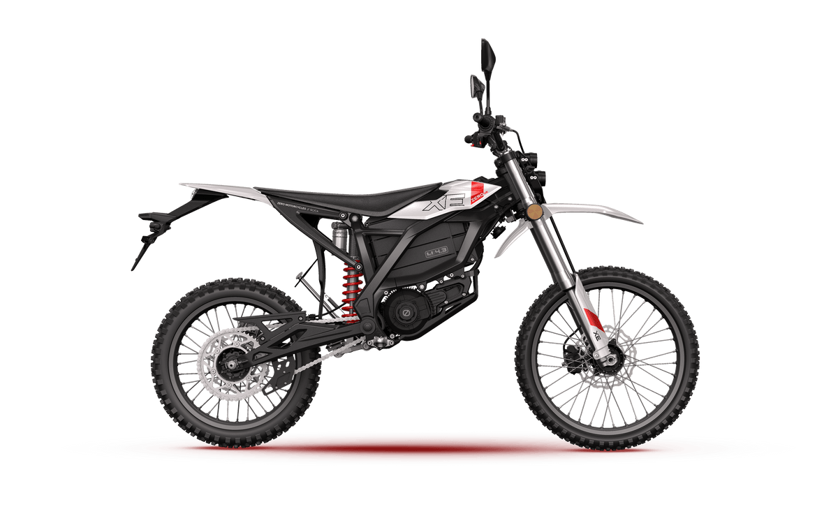 ZERO XE electric dirt bike, side profile