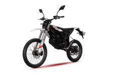 ZERO XE electric dirt bike, front three quarter view