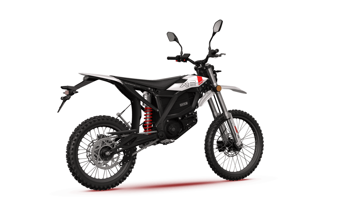 ZERO XE electric dirt bike, rear view
