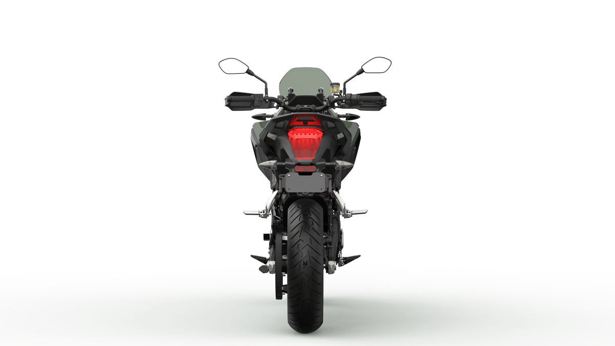 ZERO DS electric dual sport motorbike, rear view