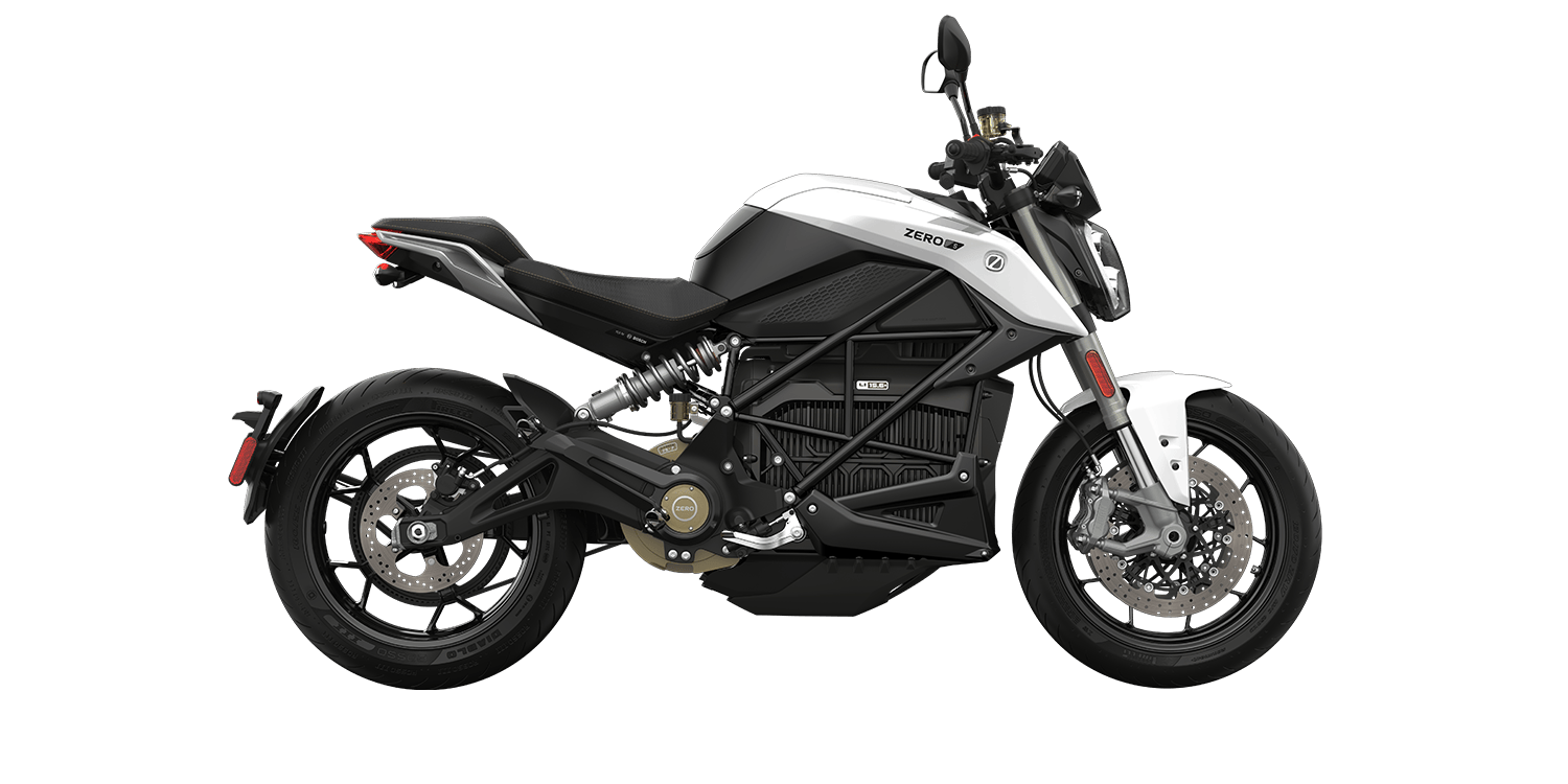 ZERO S electric motorcycle, White Pearl, official studio photo