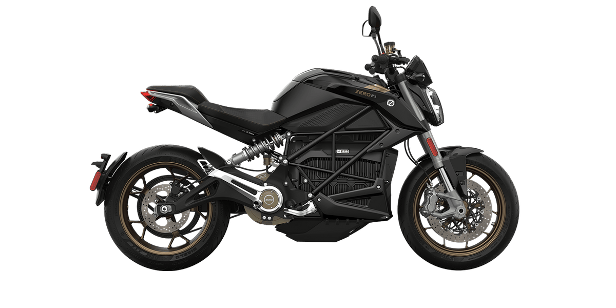 ZERO S electric motorcycle, Jet Black colourway
