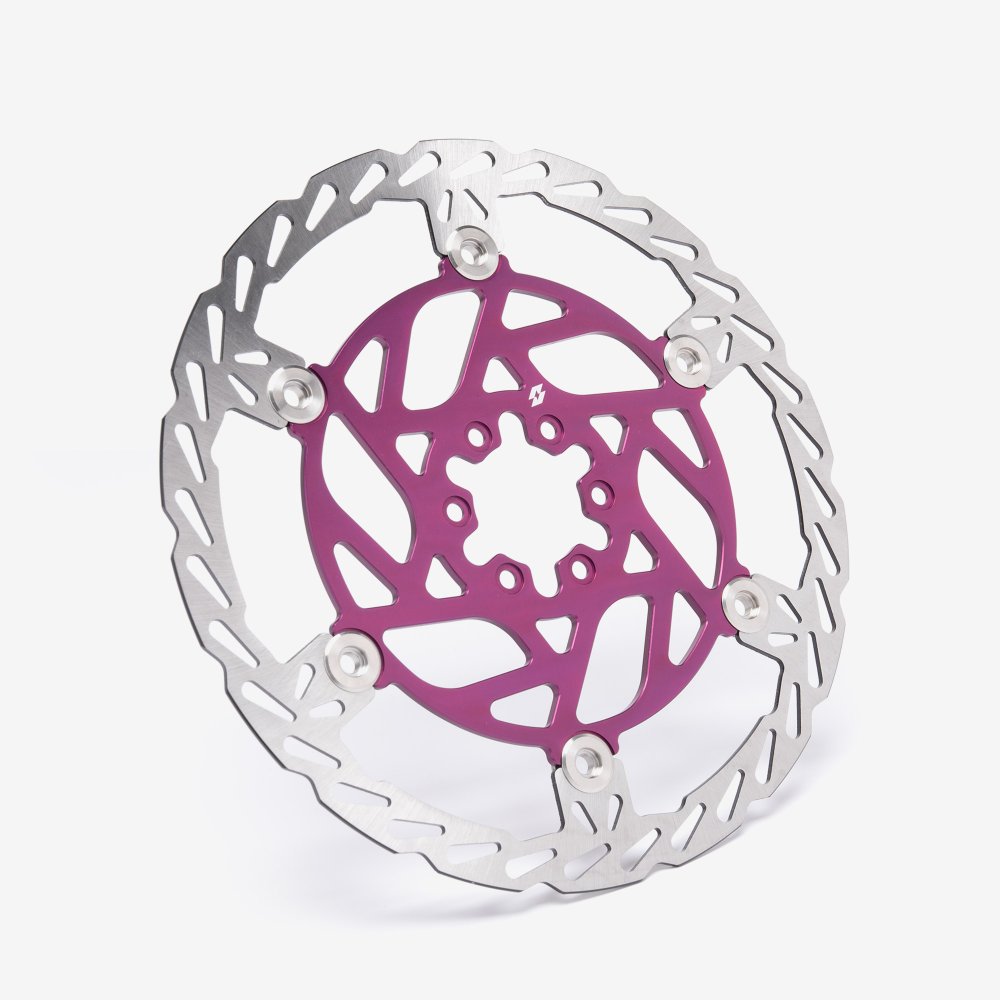 Full-E Charged 250mm rear brake disc for Sur-Ron Light Bee, purple