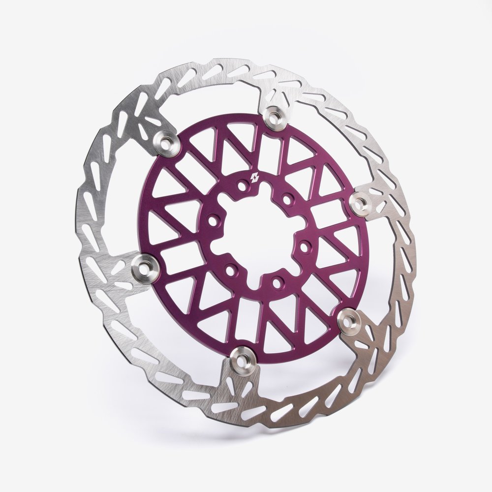 Full-E Charged 250mm rear brake disc for Talaria, purple