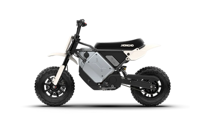 LiveWire S4 Honcho Trail in Liquid Black, opposite side profile showing the battery enclosure and drive