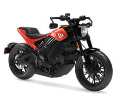 LIVEWIRE S2 ALPINISTA electric motorcycle, Quasar Red, official studio photo