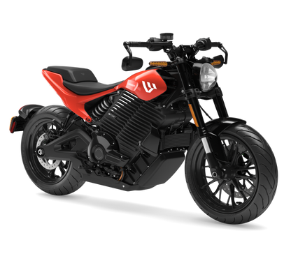 LIVEWIRE S2 ALPINISTA electric motorcycle, Quasar Red, official studio photo