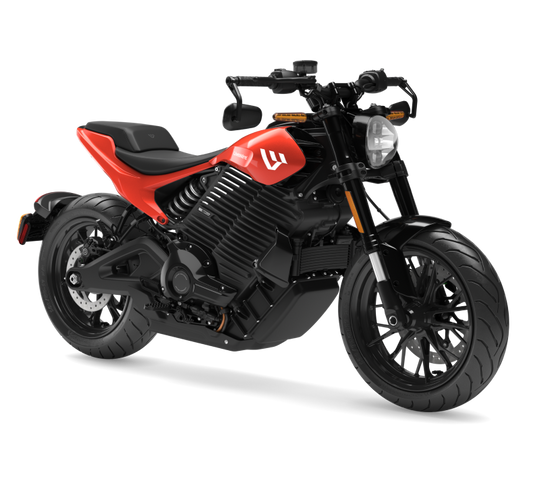 LIVEWIRE S2 ALPINISTA electric motorcycle, Quasar Red, official studio photo