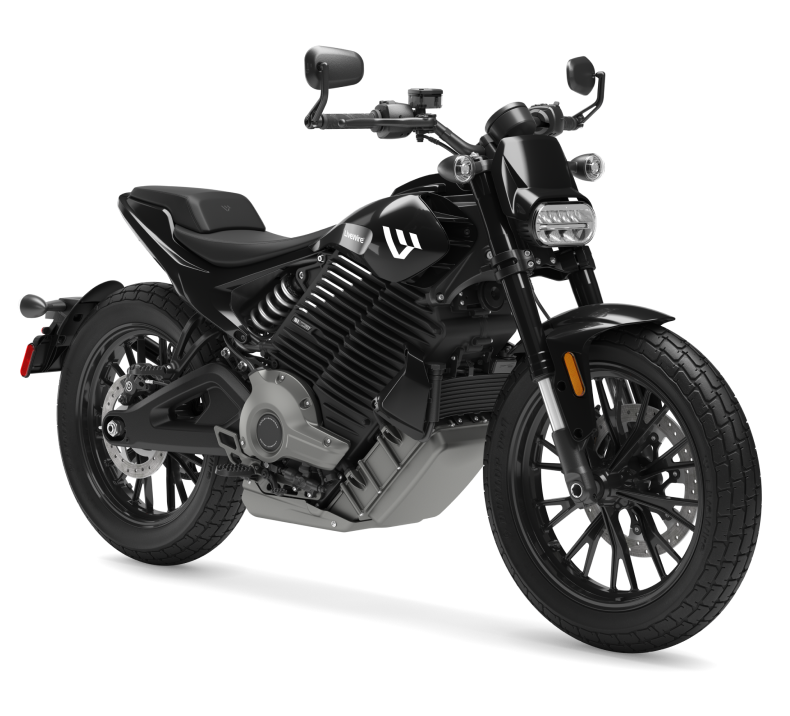 LIVEWIRE S2 DEL MAR electric motorcycle, Liquid Black, official studio photo